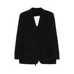 Куртка Simone Rocha Back Cut Out Bow Detail Jacket 'Black', черный - фото