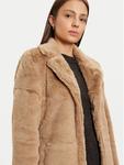 Шуба стандартного кроя Only, бежевый - фото 4