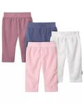 Флисовые штаны для девочек, 4 шт. в упаковке Gerber, розовый - фото