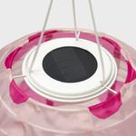 Светодиодный подвесной светильник на солнечных батареях, уличный, плафон/темно-розовый, 30 см. IKEA Solvinden - фото 2