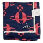 Vivienne Westwood Шелковый  шарф Unisex Blue Red - фото