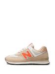 Кроссовки New Balance 574 "Bone/Orange", серый - фото 5
