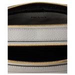 Кожаная сумка через плечо Trumpets женская серая PRADA, Basic Set (Bag+Dust Bag) - фото 5