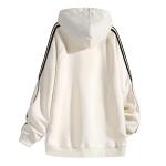 Свитшот унисекс DOKI, белый с серым меланжем (на флисе) - фото 3