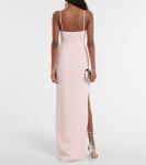 Платье макси с разрезом по бокам David Koma, Baby Pink - фото 3