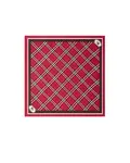 Шелковый шарф в клетку Burberry, красный - фото