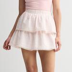 Юбка-мини с ярусами Juniors So, Pink Trace - фото