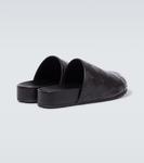 Мюли из кожи Intrecciato Bottega Veneta, черный - фото 6