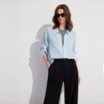 ELLE Рубашка Women's Blue Lapel Moderate - фото 6