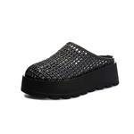 Закрытые тапочки для женщин POOQ, черный - фото