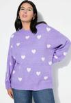 Джемпер Studio Untold HEARTS, Purple - фото