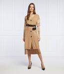 Кардиган женский Pinko шерстяной длинный на пуговицах, бежевый - фото 2