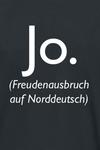 Футболка Sprüche Jo. Freudenausbruch auf Norddeutsch, черный - фото 2
