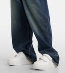 Кожаные кроссовки на платформе Acne Studios, цвет optic white/optic white - фото 4