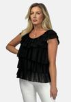 Блуза REGINA FASHION RUFFLE FLOWY, Black - фото 5