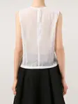Топ с оборками спереди COMME DES GARCONS, белый - фото 3