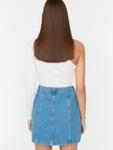 Мини юбка Trendyol, Blue denim - фото 6