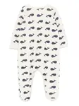 Пижама с китовым принтом Petit Bateau, нейтральный - фото 2