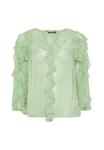 Блуза Yours Clothing Blouse, Light Green/Green - фото 5