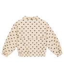 Хлопковая куртка с принтом Сокол The Animals Observatory, белый - фото 4