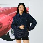 MONOGRAM Коллекция Reading Джинсовая куртка Унисекс Индиго Mlb - фото