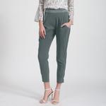 Зауженные брюки из биматериала Smart And Joy, хаки - фото