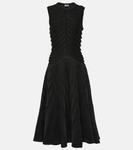 Платье миди со сборками Alaïa, Nero - фото