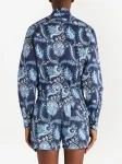 Рубашка с принтом пейсли ETRO, синий - фото 3