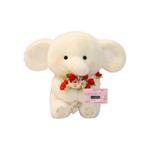 PUDOWRABBIT Плюшевая кукла Hug Rose Elephant высотой 30 см - фото