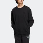 Худи adidas originals Crewneck 'Black' - фото 2