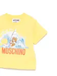 Футболка с логотипом Moschino Kids, желтый - фото 3