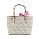 MICHAEL KORS Сумка Jet Set Leather, шоппер, мини-клатч Vanilla White - фото 11