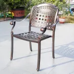 Комплект стульев Green Waterс прямыми подлокотниками, 2 предмета, 57x56x87 см, бронза - фото 2