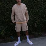 Шорты-карго Smiley Collection унисекс цвета хаки Drew House, хаки - фото 7