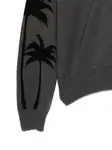 Джемпер с капюшоном и принтом Palm Angels, серый - фото 3