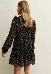 Мини-Платье с цветочным принтом и оборками New Look, Black Pattern - фото 2