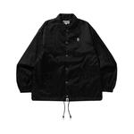 Куртка BAPE Lux Sport Pattern Jacquard Nylon Coach Jacket, Black - фото