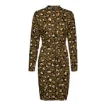 Платье Vero Moda Isa long sleeve, зеленый - фото 3