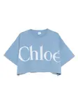 Футболка с логотипом CHLOÉ, синий - фото