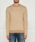 Шерстяной свитер h-eltoro Regular fit Boss, бежевый - фото