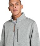 Timberland мужская меланжевая флисовая куртка, Medium Grey Heather - фото 3