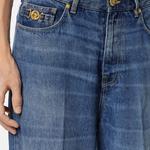 Прямые джинсы VERSACE, синий - фото 6