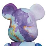 Фигурка BE@RBRICK marble 400% 'Blue Purple' - фото 4