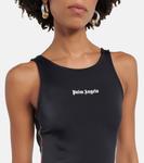 Приталенный комбинезон Palm Angels, Black White - фото 4