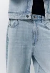 Свободные джинсы Pull&Bear, Light Blue Denim - фото 4