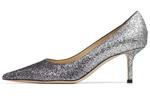 Туфли Jimmy Choo Love High Heels Women's Carbon Gray - фото