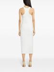 Courrèges платье миди из джерси, белый - фото 4