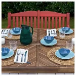 Садовая скамейка, красная, 111x70x83 см, без подушки PÄRONHOLMEN IKEA - фото 5