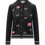 THOM BROWNE Кардиган Hector Rose с вышивкой и пуговицами - фото