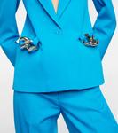 Блейзер, украшенный цепочкой JW Anderson, Aqua - фото 5